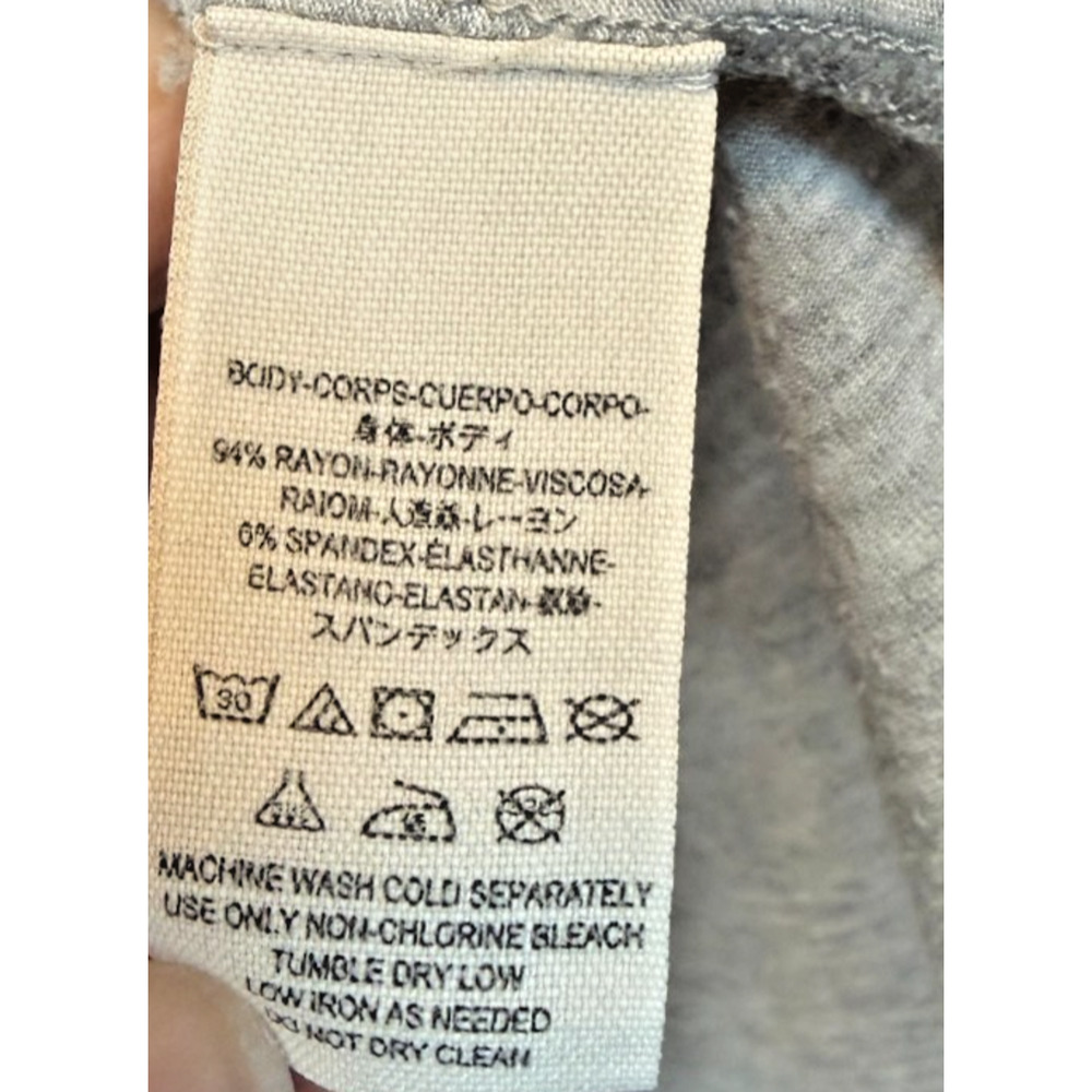 We The Free Free People Gray Oversized Tunic Top Large Pocket Hi Low Hem Comfy - Picture 4 of 8